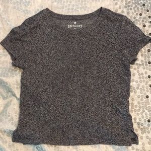 Soft & sexy short sleeve crop top - American Eagle